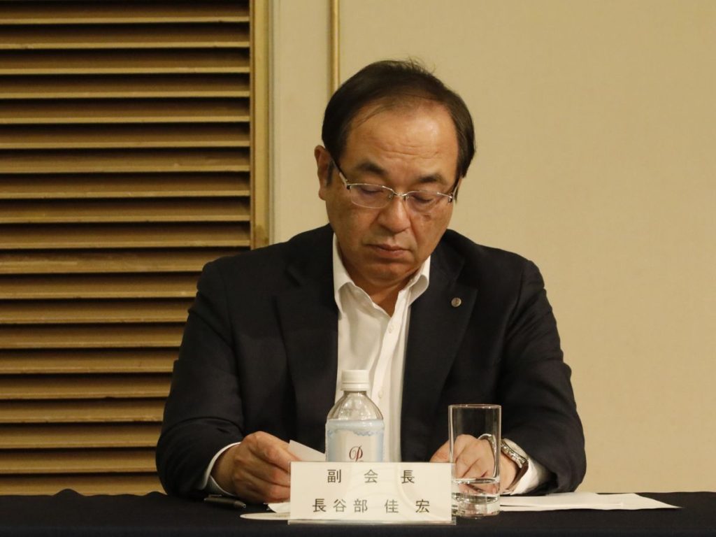 日本化粧品工業会（粧工会、JCIA）の副会長を務める、長谷部佳宏氏（花王代表取締役社長執行役員）