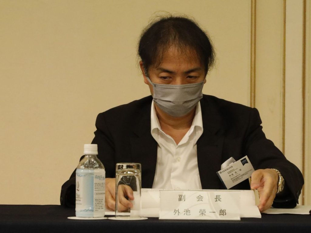 日本化粧品工業会（粧工会、JCIA）の副会長を務める、外池榮一郎氏（柳屋本店・代表取締役社長兼最高経営責任者）